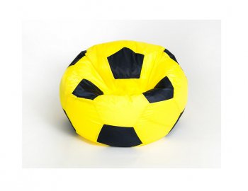 Кресло-мешок Мяч малый желто-черное в Новом Уренгое - novyy-urengoy.mebel-74.com | фото
