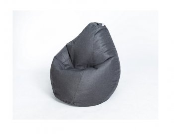 Кресло-мешок Груша велюр темно - серое малое в Новом Уренгое - novyy-urengoy.mebel-74.com | фото