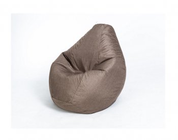 Кресло-мешок Груша велюр коричневое малое в Новом Уренгое - novyy-urengoy.mebel-74.com | фото