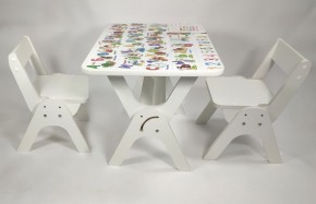 Детский растущий стол-парта и два стула Я САМ "Умка-Дуо" (Алфавит) в Новом Уренгое - novyy-urengoy.mebel-74.com | фото