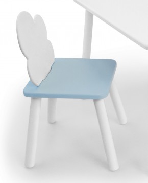 Детский стул Облачко (Белый/Голубой/Белый) в Новом Уренгое - novyy-urengoy.mebel-74.com | фото