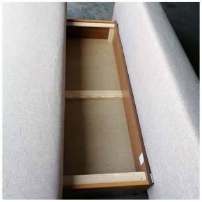Диван-кровать Комфорт без подлокотников BALTIC GREY (2 подушки) в Новом Уренгое - novyy-urengoy.mebel-74.com | фото
