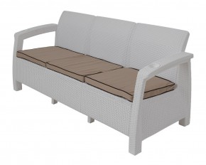 Диван Yalta Premium Sofa 3 Set (Ялта) белый (+подушки под спину) в Новом Уренгое - novyy-urengoy.mebel-74.com | фото