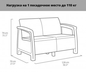 Комплект мебели Корфу Рест (Corfu Rest - without table) коричневый в Новом Уренгое - novyy-urengoy.mebel-74.com | фото