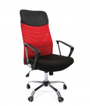 Кресло для руководителя CHAIRMAN 610 N (15-21 черный/сетка красный) в Новом Уренгое - novyy-urengoy.mebel-74.com | фото