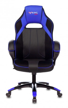 Кресло игровое Бюрократ VIKING 2 AERO BLUE черный/синий в Новом Уренгое - novyy-urengoy.mebel-74.com | фото
