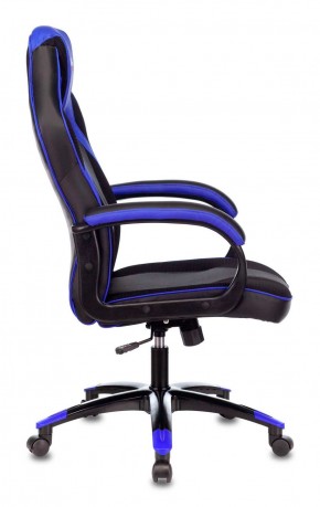 Кресло игровое Бюрократ VIKING 2 AERO BLUE черный/синий в Новом Уренгое - novyy-urengoy.mebel-74.com | фото