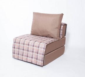 Кресло-кровать бескаркасное Харви (коричневый-квадро беж) в Новом Уренгое - novyy-urengoy.mebel-74.com | фото