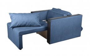 Кресло-кровать Милена с подлокотниками (синий) Велюр в Новом Уренгое - novyy-urengoy.mebel-74.com | фото