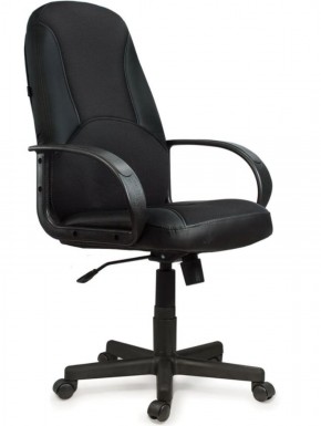 Кресло офисное BRABIX "City EX-512" (кожзам черный, ткань черная) 531407 в Новом Уренгое - novyy-urengoy.mebel-74.com | фото