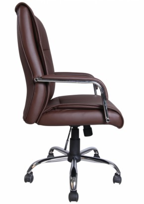 Кресло офисное BRABIX "Space EX-508" (экокожа, хром, коричневое) 531164 в Новом Уренгое - novyy-urengoy.mebel-74.com | фото