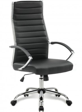 Кресло офисное BRABIX "Style EX-528", экокожа, хром, черное, 531947 в Новом Уренгое - novyy-urengoy.mebel-74.com | фото