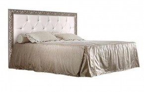 Кровать 2-х спальная (1,8 м) Тиффани Premium черная/серебро с мягким элементом со стразами с подъемным механизмом (ТФКР180-2[3][7](П) в Новом Уренгое - novyy-urengoy.mebel-74.com | фото