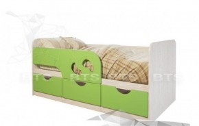 Кровать детская Минима Лего 1.86 (крем/дуб атланта) в Новом Уренгое - novyy-urengoy.mebel-74.com | фото