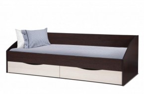 Кровать одинарная "Фея - 3" симметричная New (2000Х900) венге/вудлайн кремовый в Новом Уренгое - novyy-urengoy.mebel-74.com | фото