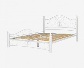 Кровать "Фортуна 1" КМД 2.01 Белая (1600*2000) (ножки-белые) с коваными элементами в Новом Уренгое - novyy-urengoy.mebel-74.com | фото