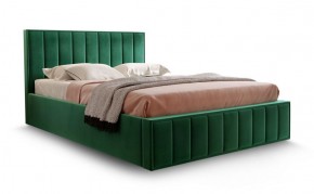 Кровать "Вена" 1600 СТАНДАРТ Вариант 1 Мора зеленый + бельевой ящик с кроватным основанием и подъемным механизмом в Новом Уренгое - novyy-urengoy.mebel-74.com | фото