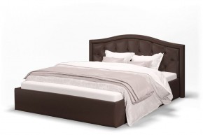 Кровать Стелла 1400*2000 + ПМ (Лесмо brown) коричневый в Новом Уренгое - novyy-urengoy.mebel-74.com | фото