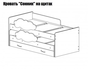 Кровать выкатная Соник (800*1900) в Новом Уренгое - novyy-urengoy.mebel-74.com | фото