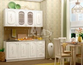 ЛИЗА-2 Кухонный гарнитур 1,7 Белый глянец холодный в Новом Уренгое - novyy-urengoy.mebel-74.com | фото