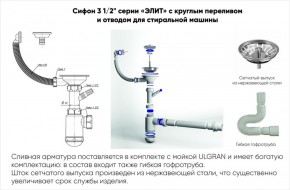 Мойка кухонная ULGRAN U-101 (500) в Новом Уренгое - novyy-urengoy.mebel-74.com | фото