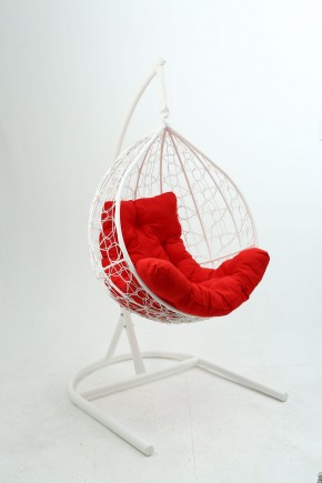 Подвесное кресло Бароло (белый/красный) в Новом Уренгое - novyy-urengoy.mebel-74.com | фото