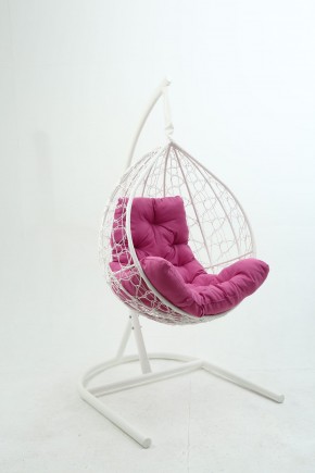 Подвесное кресло Бароло (белый/розовый) в Новом Уренгое - novyy-urengoy.mebel-74.com | фото