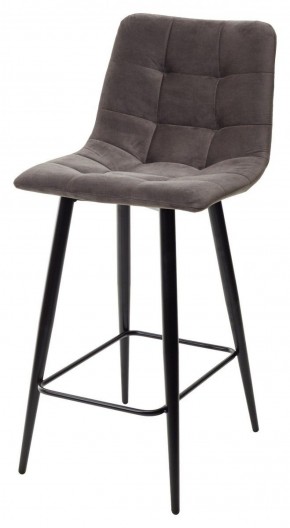 Полубарный стул CHILLI-QB графит #14, велюр / черный каркас (H=66cm) М-City в Новом Уренгое - novyy-urengoy.mebel-74.com | фото
