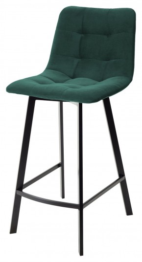 Полубарный стул CHILLI-QB SQUARE зеленый #19, велюр / черный каркас (H=66cm) М-City в Новом Уренгое - novyy-urengoy.mebel-74.com | фото