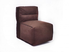 Прямое модульное бескаркасное кресло Комфорт (Шоколад велюр) в Новом Уренгое - novyy-urengoy.mebel-74.com | фото