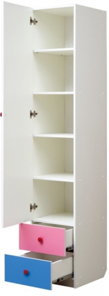 Шкаф 1-но дверный с ящиками и фотопечатью Совята 1.1 (400) в Новом Уренгое - novyy-urengoy.mebel-74.com | фото