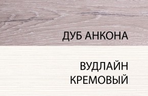 Шкаф 1DG, OLIVIA, цвет вудлайн крем/дуб анкона в Новом Уренгое - novyy-urengoy.mebel-74.com | фото