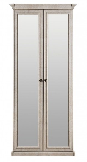 Шкаф 2-х створчатый с зеркалом Афина (крем корень) в Новом Уренгое - novyy-urengoy.mebel-74.com | фото