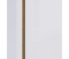 Шкаф 2х дверный с зеркалом Веста СБ-2259 (Дуб Бунратти/Белый глянец) в Новом Уренгое - novyy-urengoy.mebel-74.com | фото