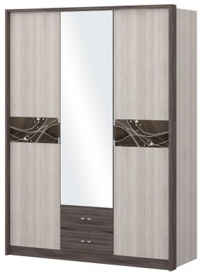 Шкаф 3-х дверный с зеркалом Шк68.2 МС Николь в Новом Уренгое - novyy-urengoy.mebel-74.com | фото