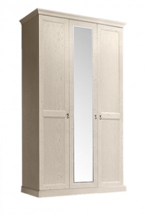 Шкаф 3-х дверный (с зеркалом) для платья и белья Венеция дуб седан (ВНШ1/3) в Новом Уренгое - novyy-urengoy.mebel-74.com | фото