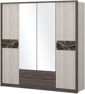 Шкаф 4-х дверный с зеркалом Шк69.2 МС Николь в Новом Уренгое - novyy-urengoy.mebel-74.com | фото