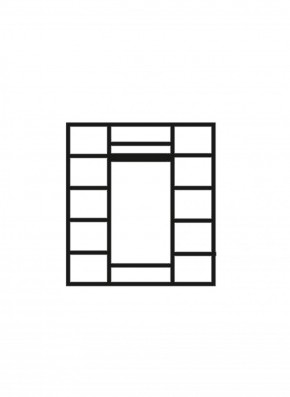 Шкаф 4-х дверный (2 зеркала) для платья и белья Венеция дуб седан (ВНШ1/4) в Новом Уренгое - novyy-urengoy.mebel-74.com | фото