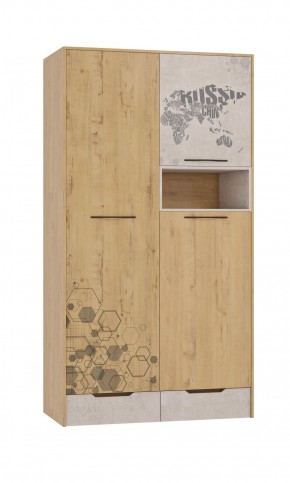 Шкаф для одежды 3 двери и 2 ящика Шк134.0 ДС Стэнфорд в Новом Уренгое - novyy-urengoy.mebel-74.com | фото
