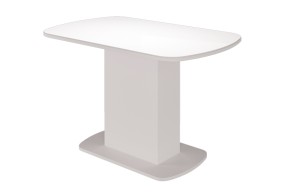 Стол обеденный Соренто (Белый глянец) в Новом Уренгое - novyy-urengoy.mebel-74.com | фото