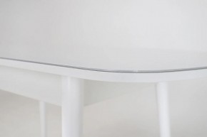 Стол раскладной со стеклом (опоры массив цилиндрический) "Хоста" в Новом Уренгое - novyy-urengoy.mebel-74.com | фото