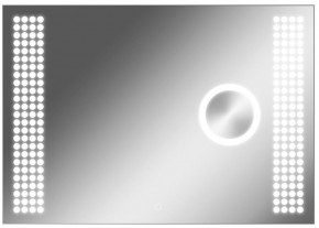 Зеркало Cosmo 100 alum (линза) с подсветкой Sansa (SCL1026Z) в Новом Уренгое - novyy-urengoy.mebel-74.com | фото