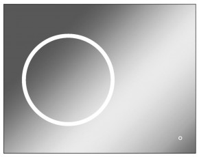 Зеркало Eclipse 90 black с подсветкой Sansa (SE1031Z) в Новом Уренгое - novyy-urengoy.mebel-74.com | фото